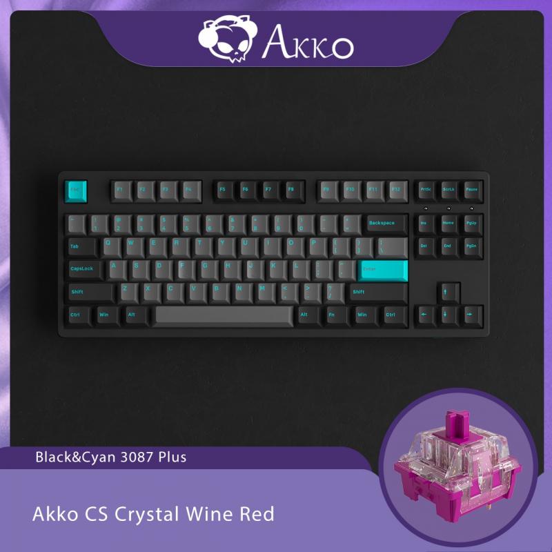 Buy Akko 3087 Plus Black&Cyan Mechanical Gaming Keyboard 85% Layout TKL ...