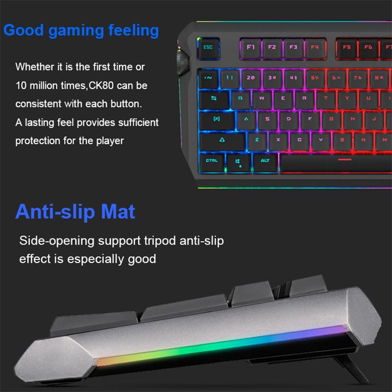 MOTOSPEED CK80 Wired Mechanical Gaming Keyboard - Zeus optical switch - Waterproof