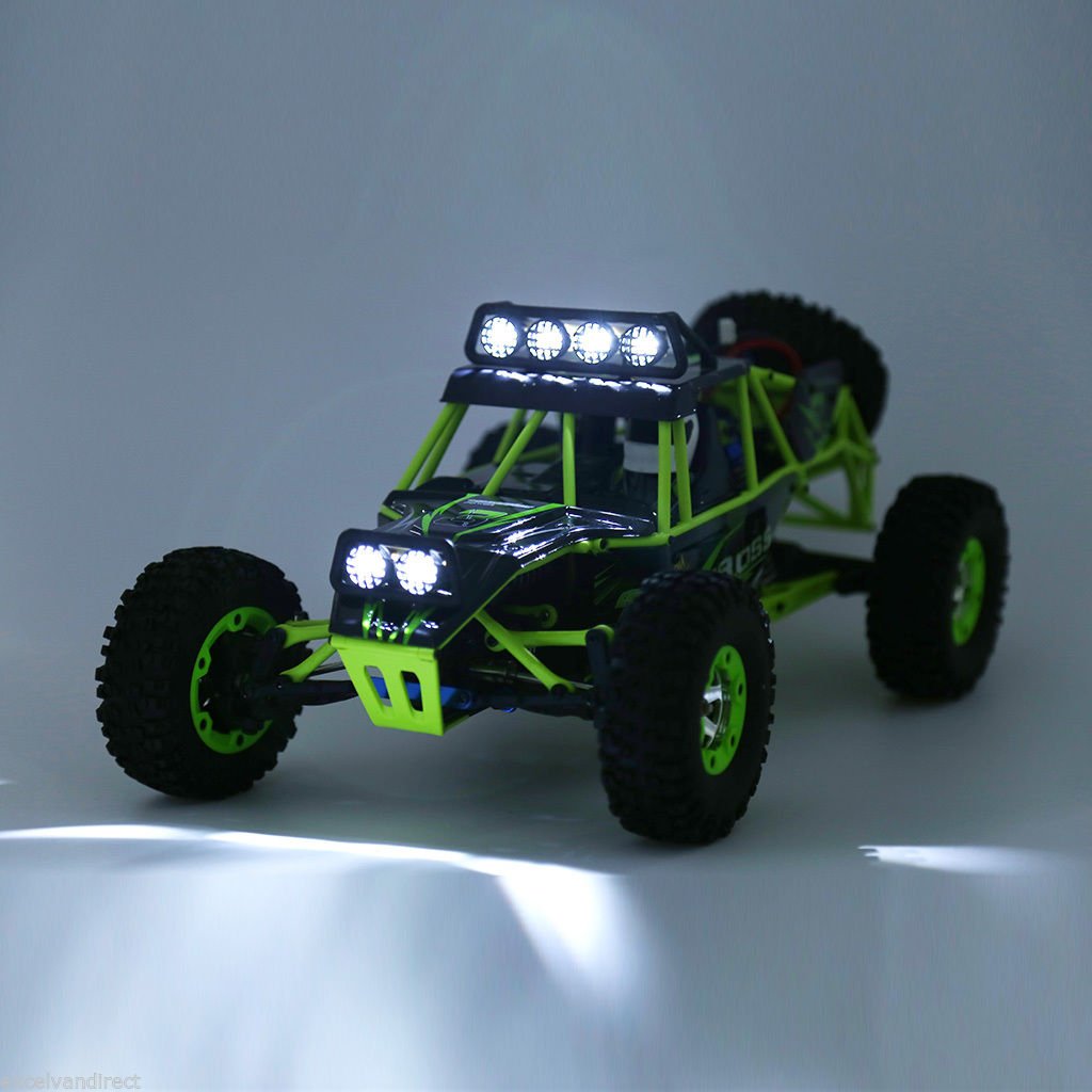 Official WLtoys 12428 2.4G 1/12 4WD Crawler RC Car With LED Light