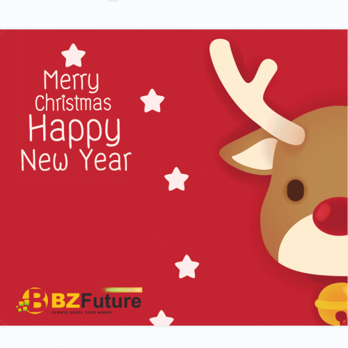 Official Bzfuture Christmas elk mouse pad red