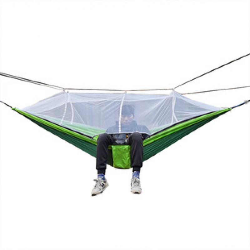 Bzfuture Automatic Quick-opening Mosquito Net Hammock Outdoor Camping Pole Hammock