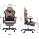 AutoFull Gaming Chair AF083ZPJA,Brown