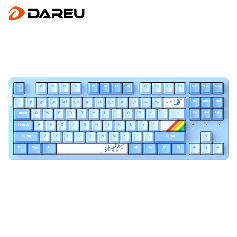 Official Dareu A87 Pro 3-mode Connection 100% Hotswap Gasket Structure RGB Mechanical Gaming Keyboard SKY Version