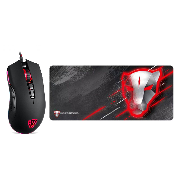 MotoSpeed V70 Mice and mouse mat Pack