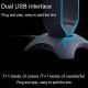 Bzfuture RGB Gaming Headphone Stand Computer Headset Stand Holder Desktop Display Luminous with 2 USB Ports for Gamers Gaming Earphone