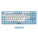 DAREU A87 Mechanical Keyboard Swallow Theme Wired Ice Blue Backlight 87 Keys Cherry MX Switch Blue PBT Keycaps