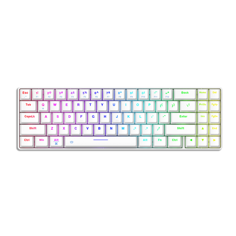 Dareu EK871 Tri-mode Connection 100% Hotswap 71 Key Mechanical Gaming Keyboard for PC,Notebook,Tablet,Phone PBT Keycap Type-C