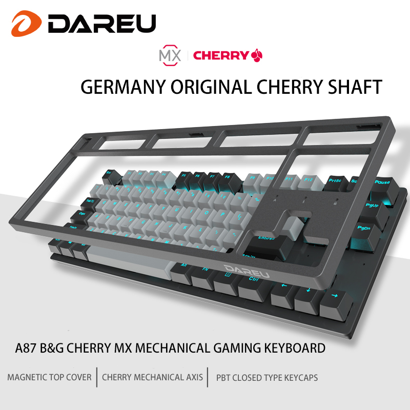 Bzfuture.com, Dareu A87 B&G Cherry MX Axis Wired Mechanical Gaming Keyboard 87 Macro recording Keys N-Key Rollover Keypads with PBT Keycaps Dareu A87 B&G Cherry MX Axis Wired Mechanical Gaming Keyboard 87 Macro recording Keys N-Key Rollover Keypads with PBT Keycaps