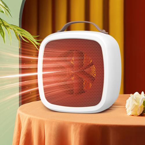 Official Mini Portable Electric Space Heater 500W Home Office Desktop Warm Air Heater