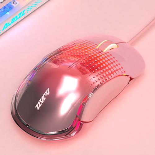 Official RGB Wired Gaming Mouse 10000 DPI Adjust 8 Button USB Computer Mouse PMW3325 Sensors Ergonomic Pink Mice for Laptop Accessories