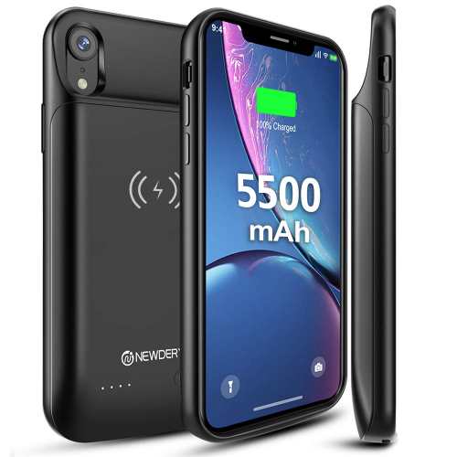 NEWDERY Wireless Charging Battery Case for iPhone XR