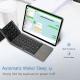 Bzfuture Portable Mini Three Folding Bluetooth Keyboard Wireless Foldable Touchpad Keypad for IOS Android Windows ipad Tablet