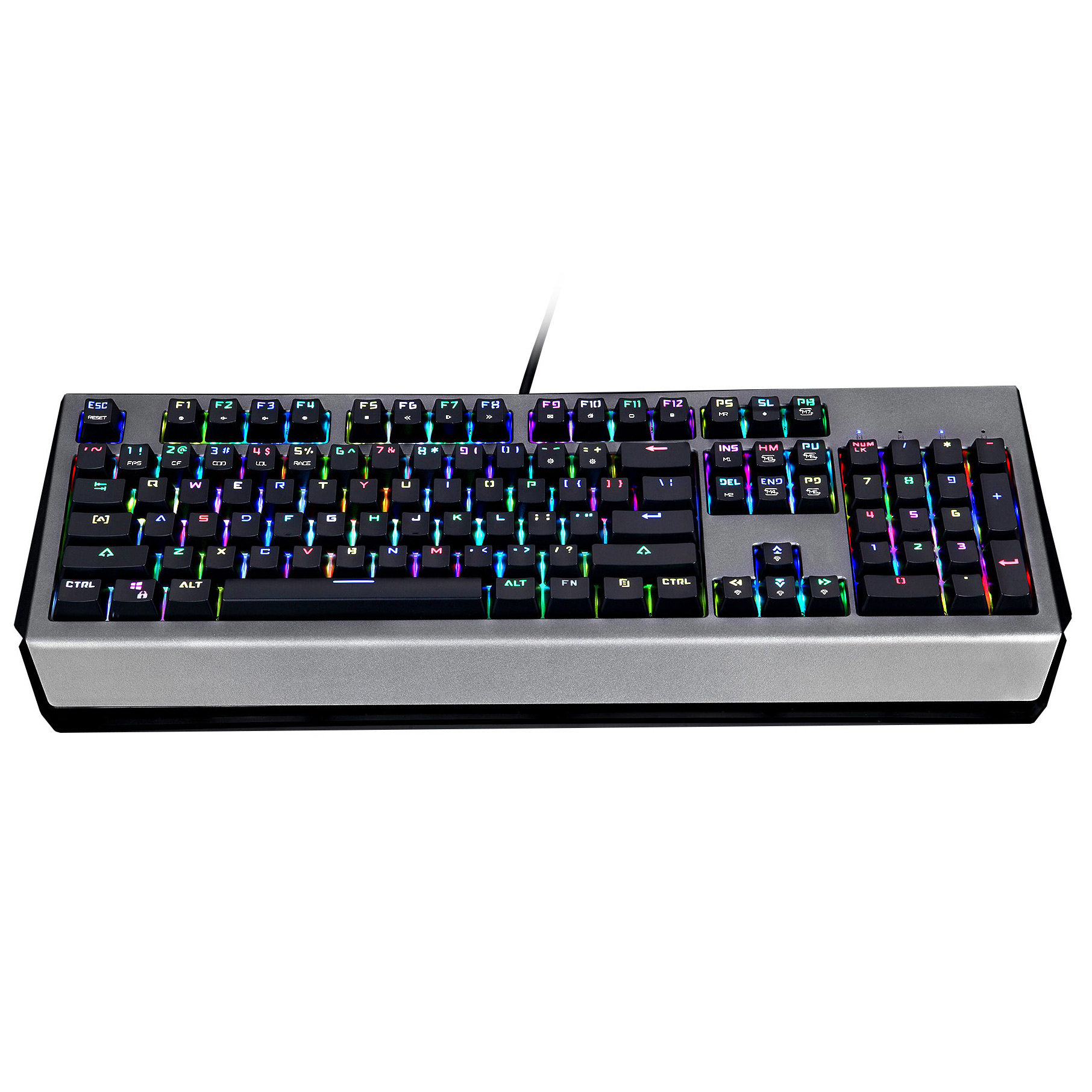 MOTOSPEED CK99 RGB Mechanical Keyboard All Key Anti-ghost 12 Lighting Effects Cherry Red Switch - Cherry Red Switch