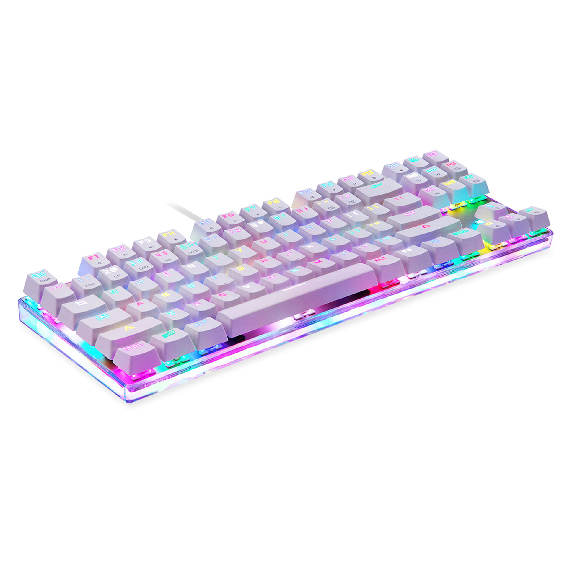 Bzfuture.com, Motospeed K87S RGB NKRO Mechanical Keyboard-White Motospeed K87S RGB NKRO Mechanical Keyboard-White