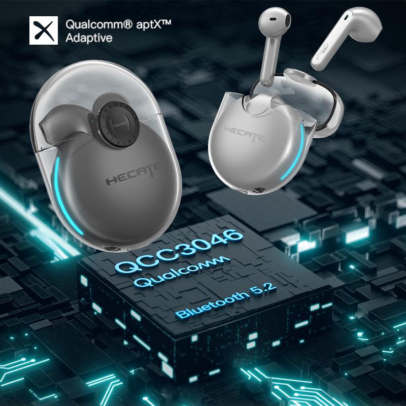 EDIFIER GM5 Qualcomm aptX Bluetooth V5.2 low latency 40h Extended Playback Time true wireless gaming earphone
