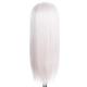Long Straight White Synthetic Hair Lace Front Wig Wg1117