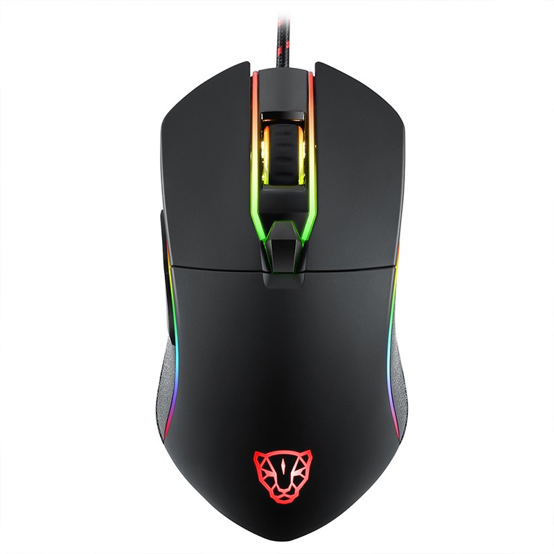 Official Motospeed V30 Professional Gaming Mouse With Optical USB Cable 3500DPI Mouse With Led Backlit Display With Ergonomics For Laptop