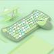 AJAZZ A3060 Portable Wireless Keyboard and Mouse 2.4G USB Computer Keyboard Girls Cute Keyboard Set for Tablet Keyboard Children