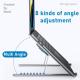 BZFuture Adjustable Laptop Stand Cooling Holder with 2 Fans for Pad Notebook PC
