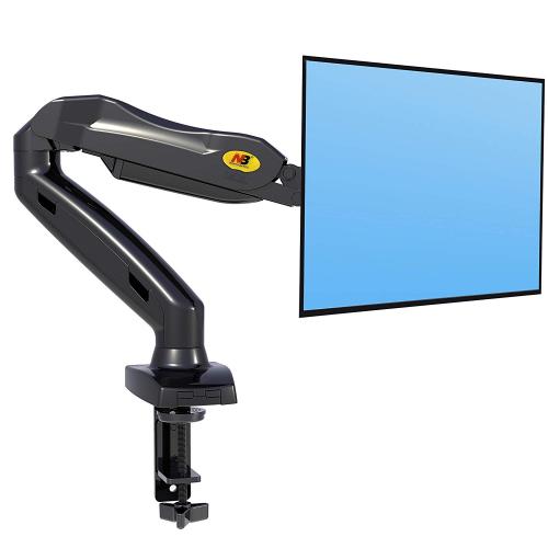 North Bayou F80 17"-27" Full Motion Ergonomic Monitor Arm Adjustable Gas Spring Mount Tilt Swivel (2kg to 6.5kg Loading)