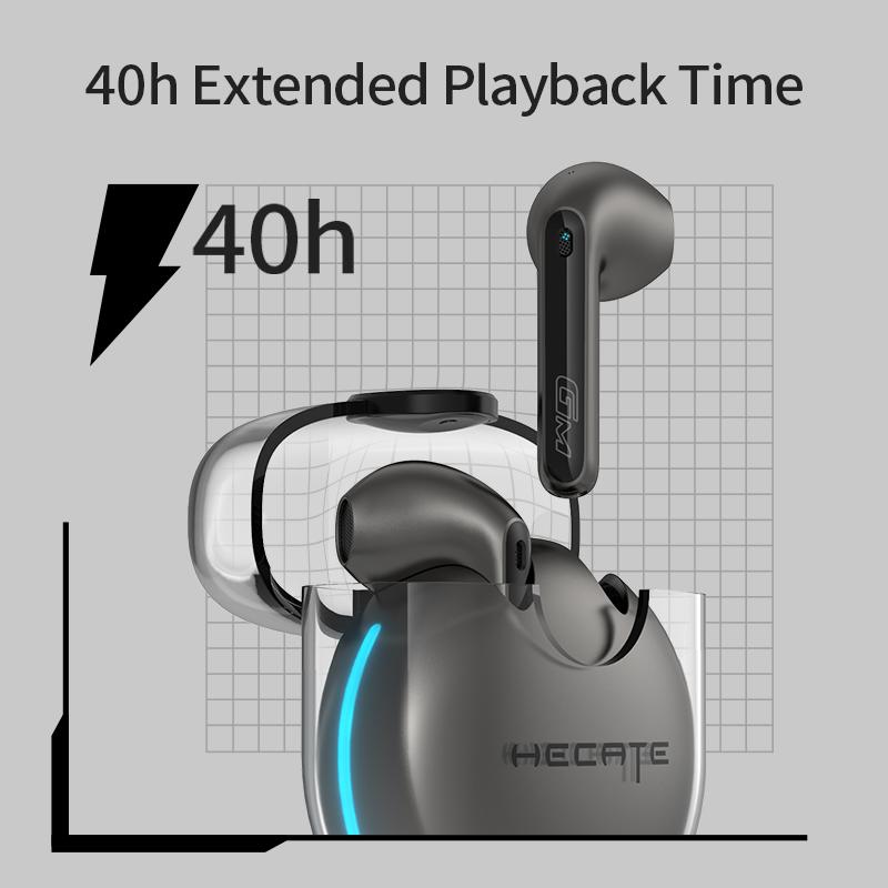 EDIFIER GM5 Qualcomm aptX Bluetooth V5.2 low latency 40h Extended Playback Time true wireless gaming earphone