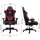 AutoFull Ergonomic Gaming Chair AF070BPU Standard（Red）