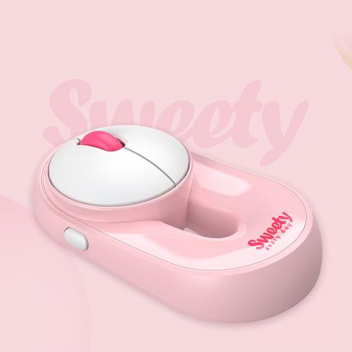 Official Dareu Doughnut Z10 Mouse Bluetooth 2.4G Wireless Wire 3 modes Connection Silent Charging Office Work Mouse 1200dpi