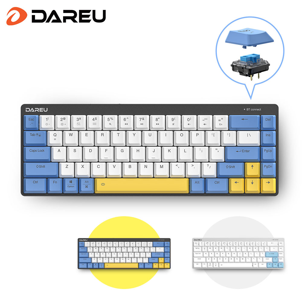 Bzfuture.com, Dareu EK868 Kailh Low Profile Switch Wireless Mechanical Keyboard Dareu EK868 Kailh Low Profile Switch Wireless Mechanical Keyboard