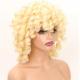 Short Curly Wigs 613 Blonde Black Orange Pink Synthetic Wigs For Women Wg1127