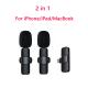 Wireless Lavalier Microphone Portable Audio Video Recording Mini Mic