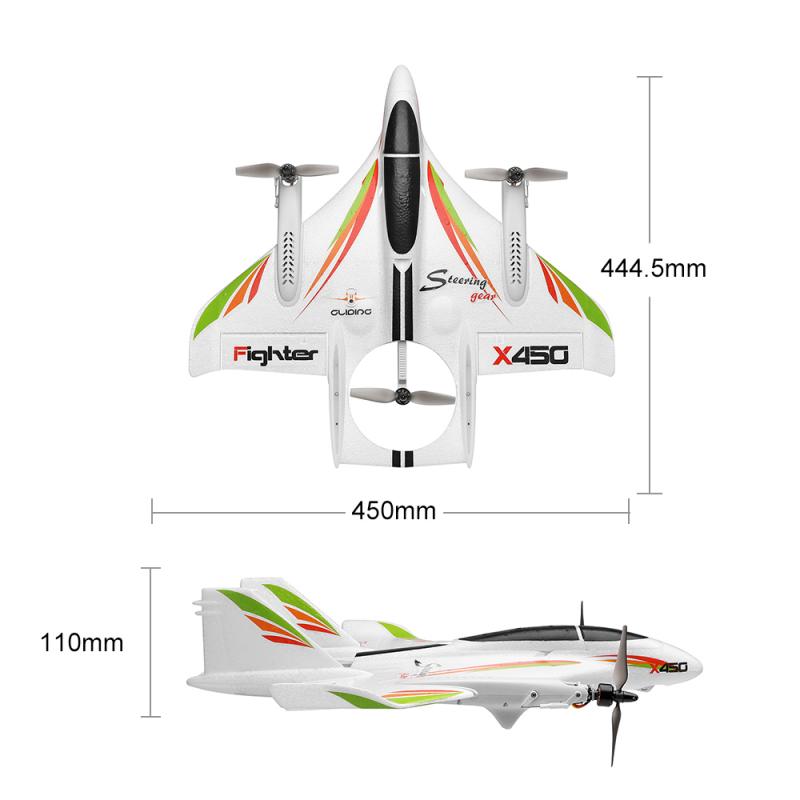 WLtoys XK X450 RC Airplane Brushless Motor 2.4G 6CH 3D/6G RC Plane