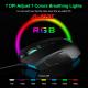 Ajazz AJ52 USB Wired Gaming Mouse RGB Backlight 2500 DPI Programmable Computer Mouse for Ergonomic Laptop PC Gaming Accesories