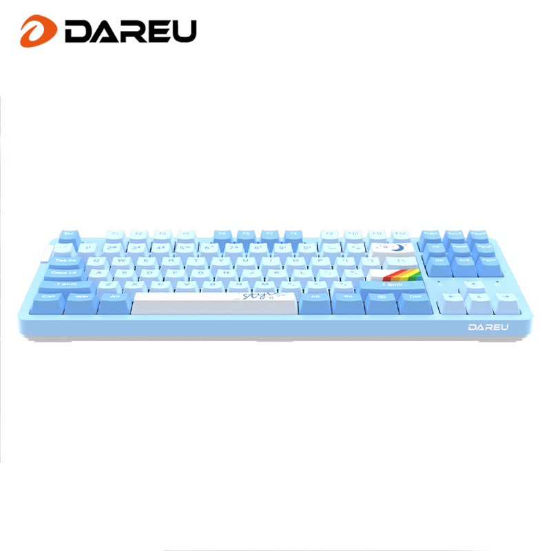 Dareu A87 Pro 3-mode Connection 100% Hotswap Gasket Structure RGB Mechanical Gaming Keyboard SKY Version