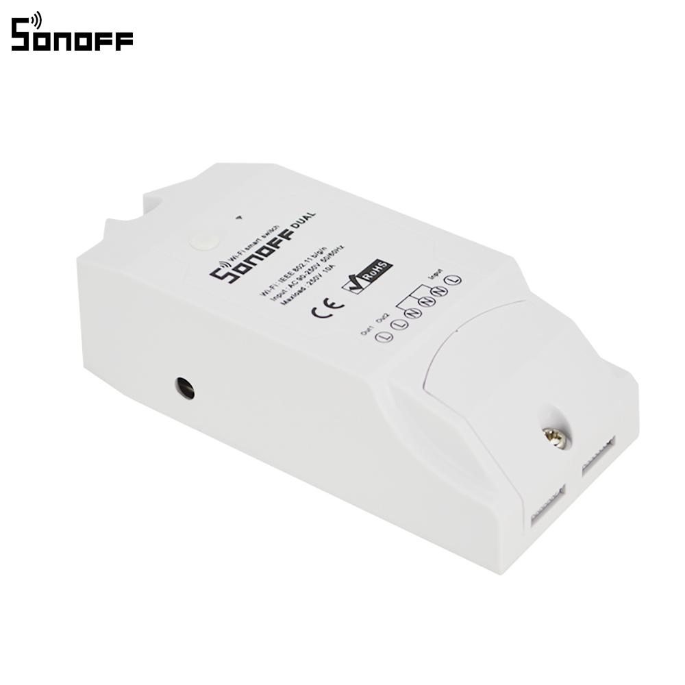 Bzfuture.com, Sonoff Dual R2 2CH Dual Lights Controlled Remote Wifi Switch Sonoff Dual R2 2CH Dual Lights Controlled Remote Wifi Switch