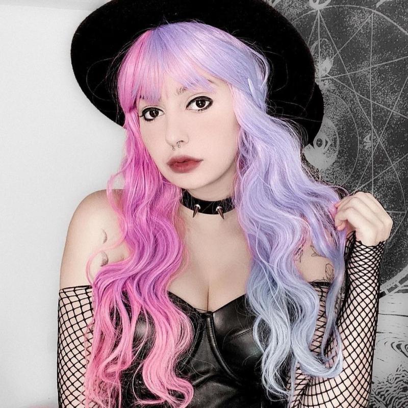 Official Lolita Alicegarden Bonnie Pink/purple Buns Wig Wm1018