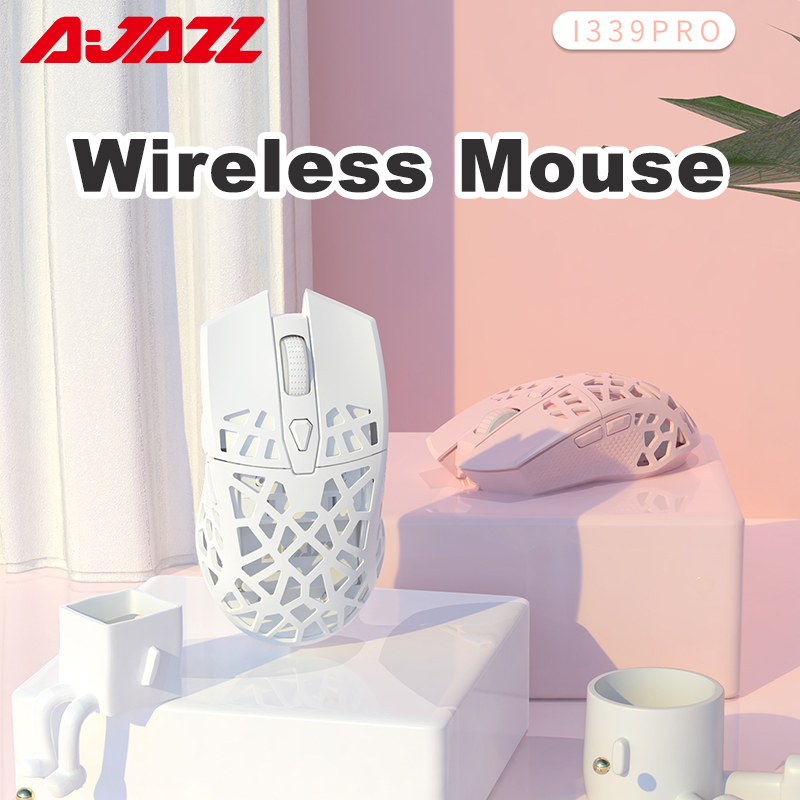 Official AJAZZ I339Pro 2.4G Wireless Gaming Mouse 16000 DPI Programmable Mice 7 Buttons Wired Mouse Lightweight Sensor PMW3338 for PC