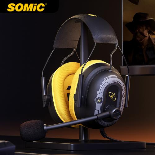 Official Somic  G936N Gaming Earphone with 3D microphone Sound Noise Cancelling Microphone with Laptop Cellphones Tablet