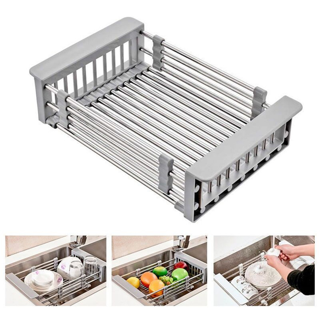 Bzfuture.com, BZfuture Stainless Steel Telescopic Sink Dish Drainers BZfuture Stainless Steel Telescopic Sink Dish Drainers