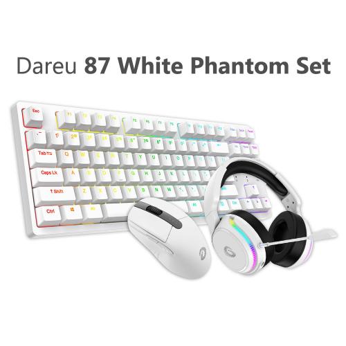 Official Dareu 87 White Phantom Set