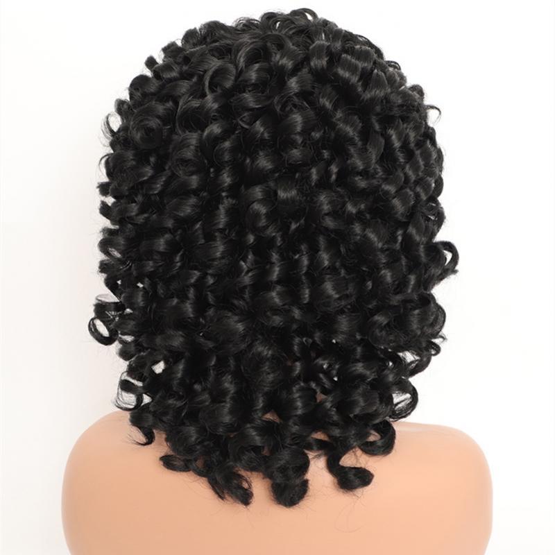 Short Curly Wigs 613 Blonde Black Orange Pink Synthetic Wigs For Women Wg1127