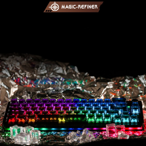 Official Magic refiner MK31 transparent jellyfish shaft the third mock examination wireless hot plug mechanical keyboard 66 keys