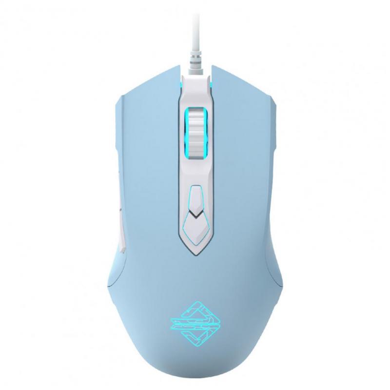 Ajazz AJ52 USB Wired Gaming Mouse RGB Backlight 2500 DPI Programmable Computer Mouse for Ergonomic Laptop PC Gaming Accesories