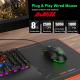 Ajazz AJ52 USB Wired Gaming Mouse RGB Backlight 2500 DPI Programmable Computer Mouse for Ergonomic Laptop PC Gaming Accesories