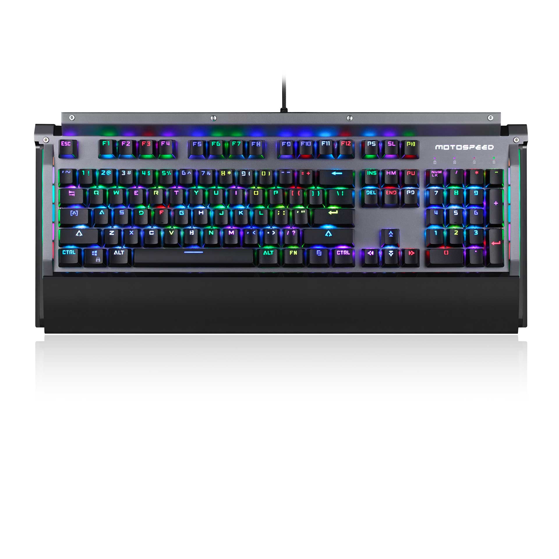 Motospeed CK98 Kailh BOX Switch 104 Keys NKRO USB Wired RGB Backlit Mechanical Gaming Keyboard