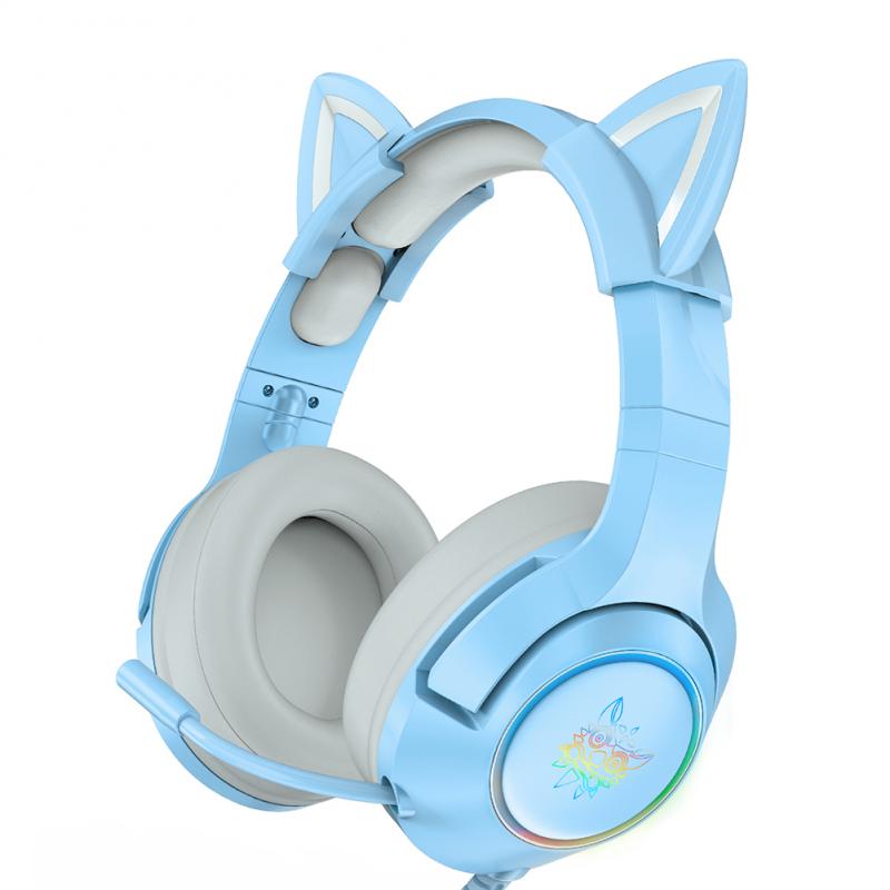 ONIKUMA K9 Gaming Headset With Mic Over-Ear Headphones RGB LED Light 3.5mm Surround Sound Wired Earphone For Laptop Tablet Gamer