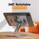 Bzfuture Adjustable Aluminium Alloy Tablet Stand 360° Rotatable Support Tablet Desk Portable Metal Holder For Phone Pad