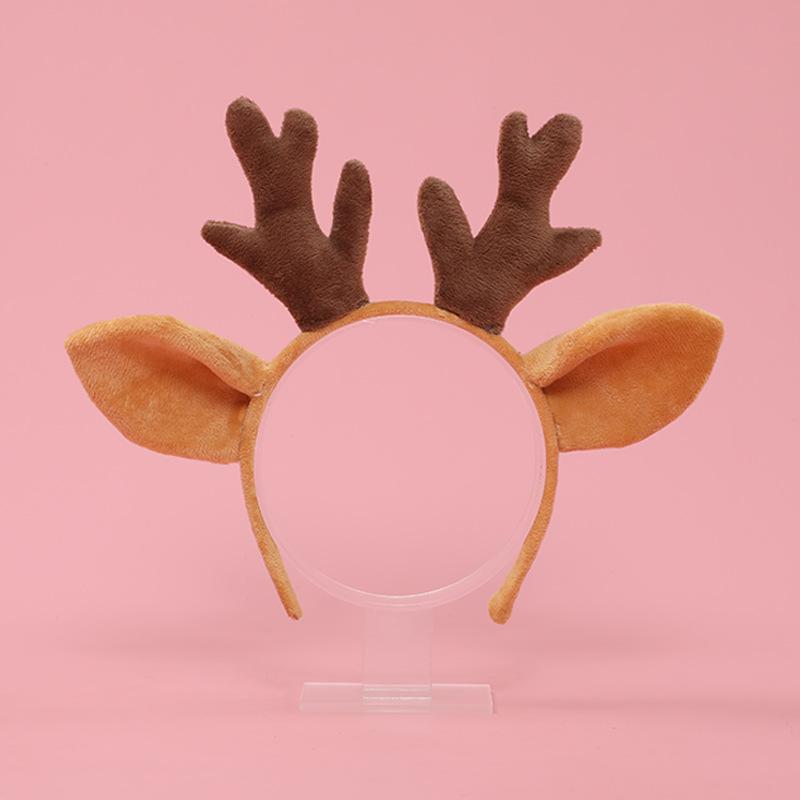 Hand Made Plush Christmas Elk Ear Hair Band For Cosplay