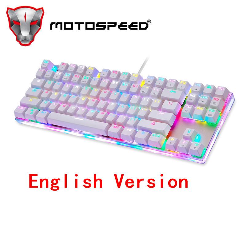 Motospeed K87S RGB NKRO Mechanical Keyboard-White