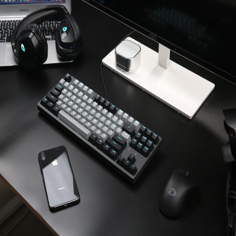 Dareu A87 B&G Cherry MX Axis Wired Mechanical Gaming Keyboard 87 Macro recording Keys N-Key Rollover Keypads with PBT Keycaps