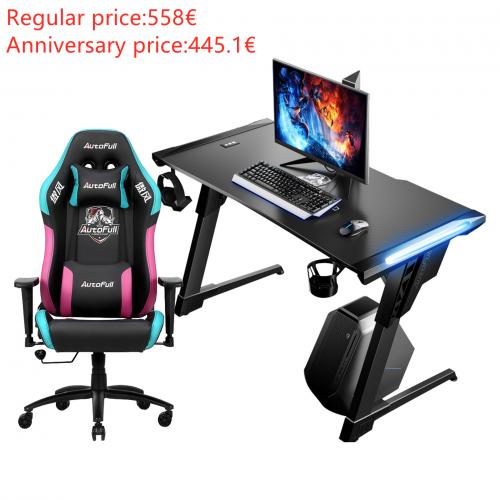 Autofull AF902+AFDJZ004B Gaming Chair and Desk Combo